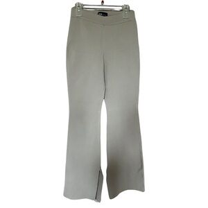 Aritzia Ten by Babaton Beige Paramount Flair Pants Elastic Waist Size Medium